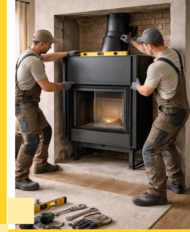 Установка каминных топок в Каменке под ключ от 18207 р. | ЭриданКам