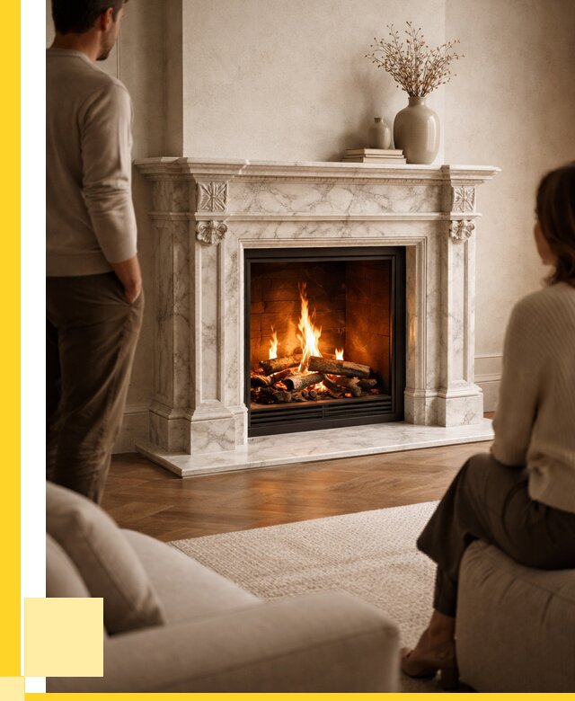 Мраморные камины под ключ в Каменке от 252875 р. | ЭриданКам