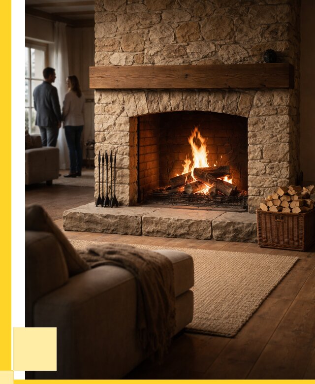 Открытые камины под ключ в Каменке от 151725 р. ЭриданКам