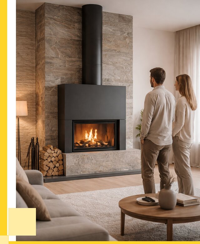 Закрытые камины под ключ в Каменке от 121380 р., ЭриданКам