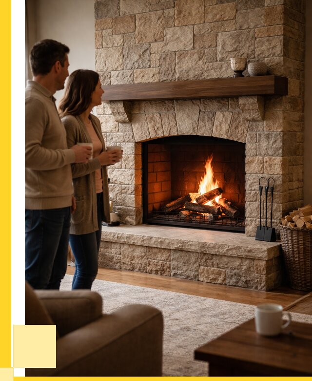 Каменные камины на заказ в Каменке от 182070 р. | ЭриданКам