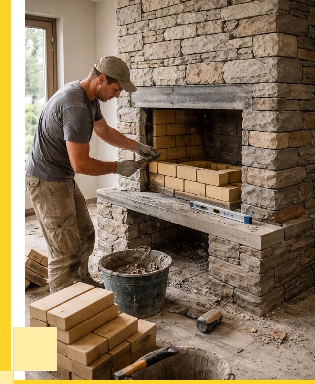 Кладка каминов и камина в Каменке от 25288 р. ЭриданКам