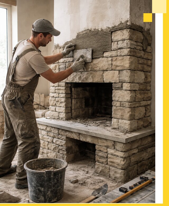 Строительство каминов под ключ в Каменке от проектирования до монтажа