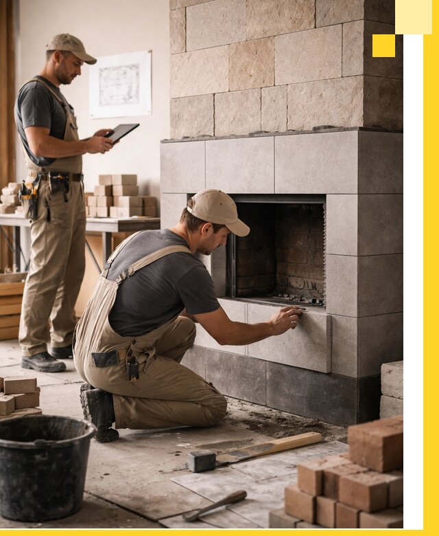 Индивидуальные проекты каминов и каминных систем в Каменке