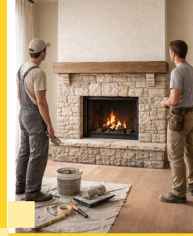 Отделка каминов в Каменке от 6575 р. под ключ | ЭриданКам