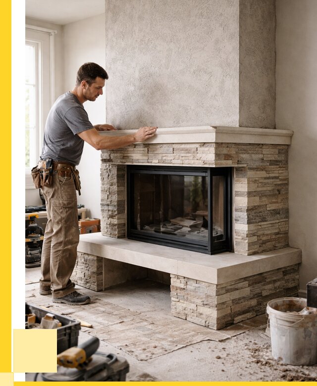 Изготовление каминов под ключ в Каменке от 151725 р. | ЭриданКам