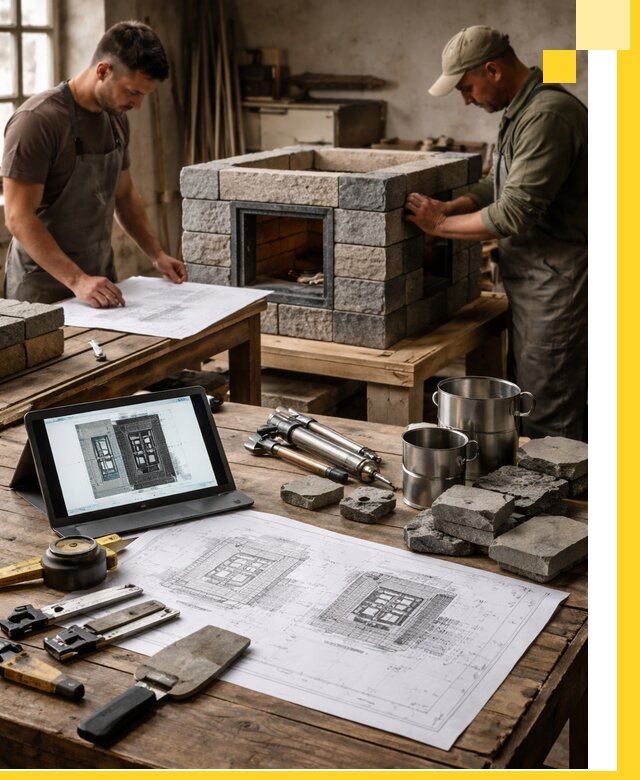 Разработка проектов печей с согласованием и монтажом в Каменке