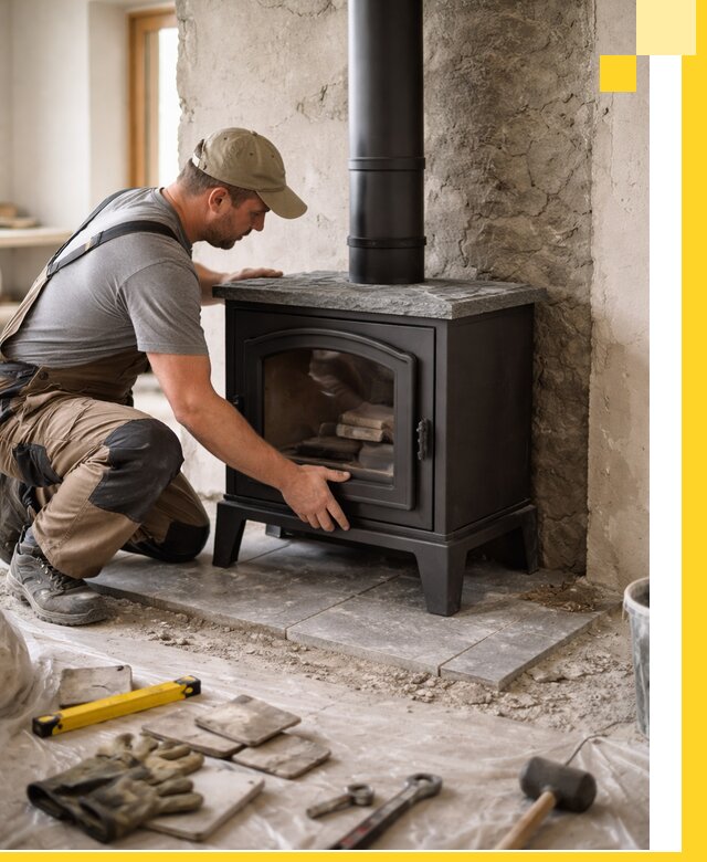 Профессиональный монтаж печей и каминов в Каменке под ключ