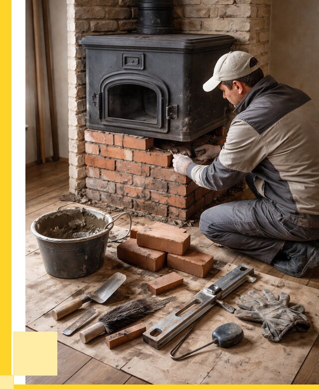 Ремонт печей в Каменке от 12138 р., услуги печника ЭриданКам