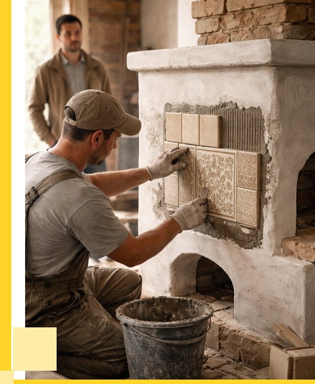 Отделка печей и банных печей в Каменке от 35403 р. | ЭриданКам