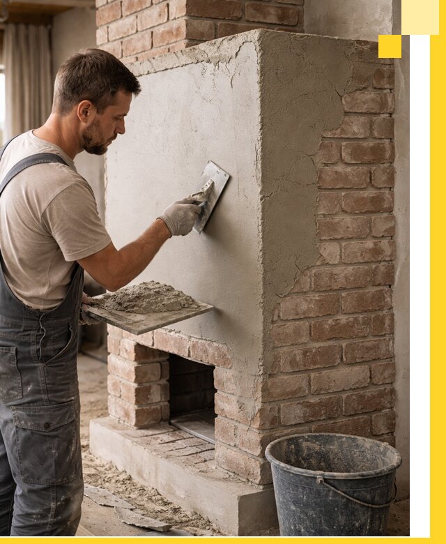 Отделка печей и облицовка каминов в Каменке под ключ