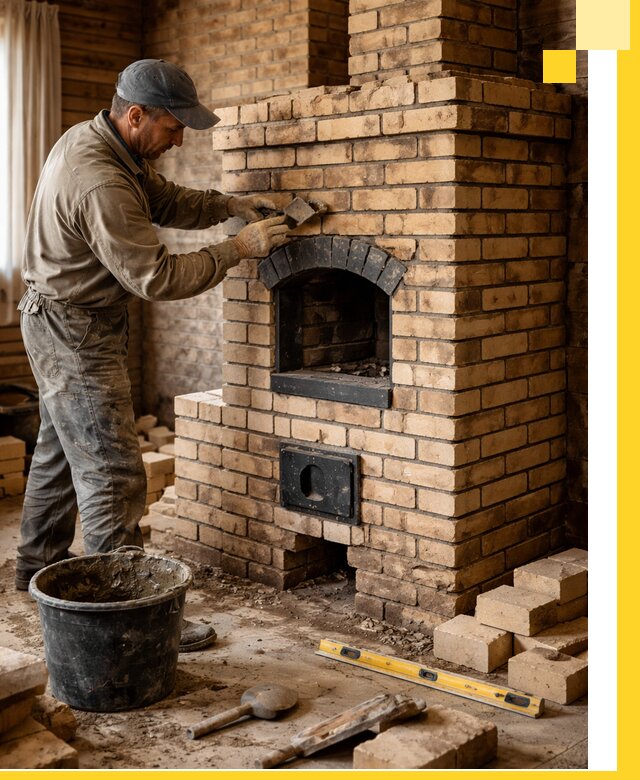 Кирпичные печи под ключ в Каменке: проектирование и кладка