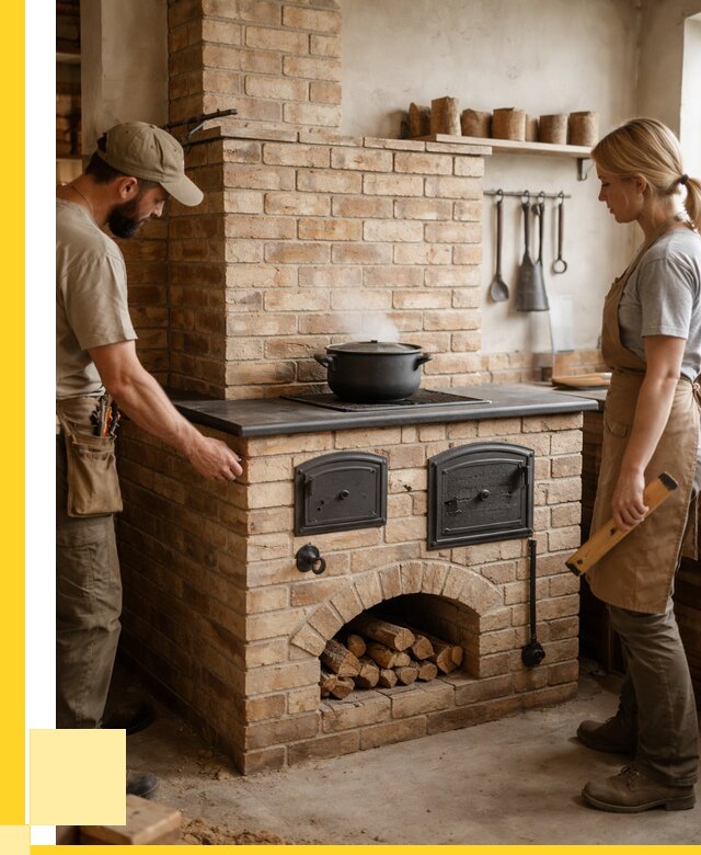 Варочно отопительные печи в Каменке от 91035 р. | ЭриданКам