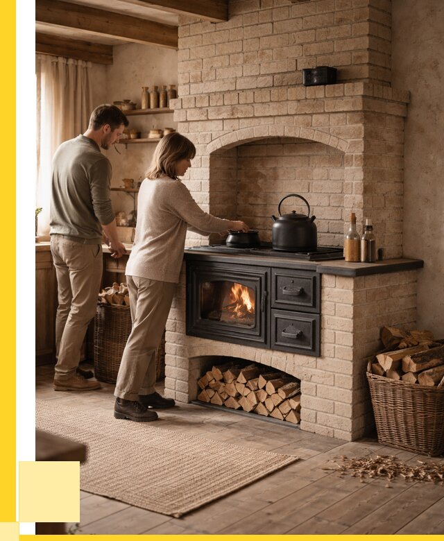 Печи с плитой в Каменке от 45518 р. | ЭриданКам — кирпичная печь