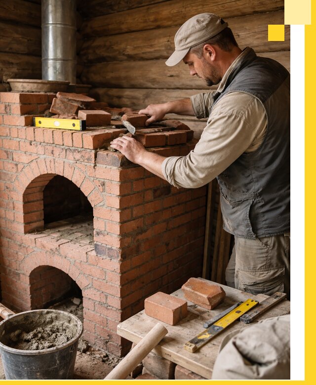 Изготовление и установка русских печей в Каменке под ключ