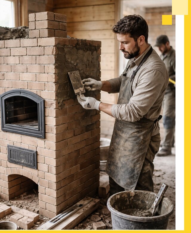 Изготовление и установка печей-шведок под ключ в Каменке