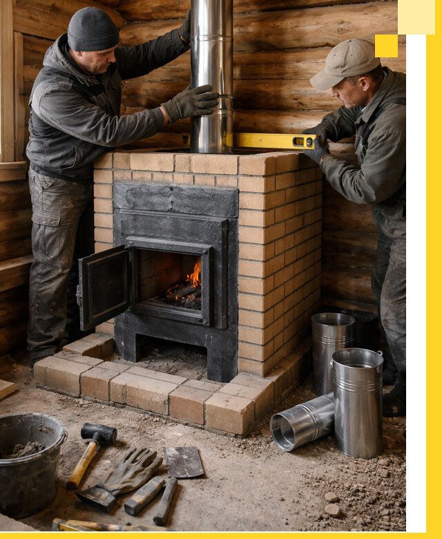 Проектирование, изготовление и установка банных печей в Каменке