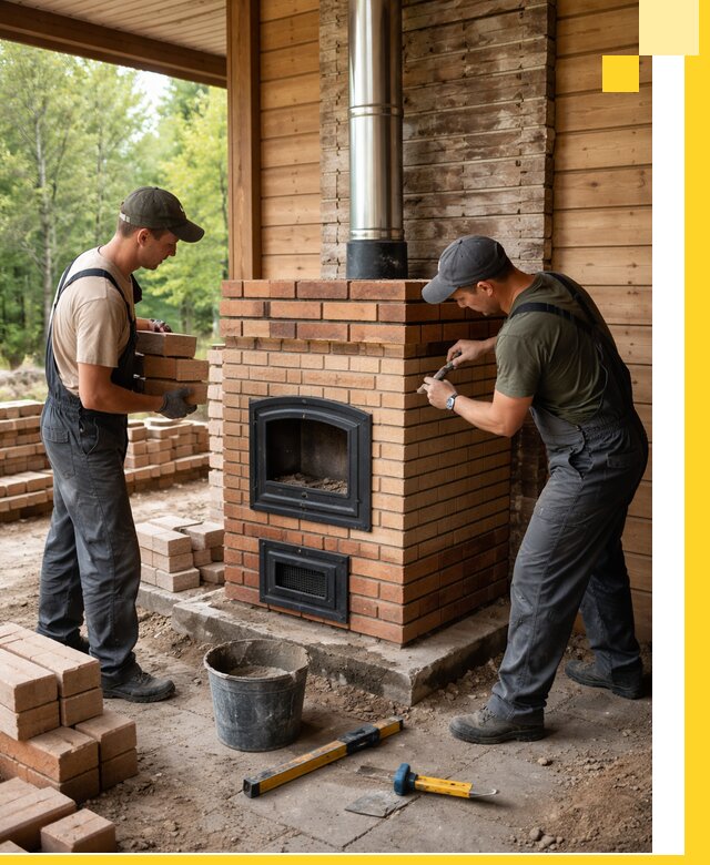 Производство и установка дачных печей под ключ в Каменке