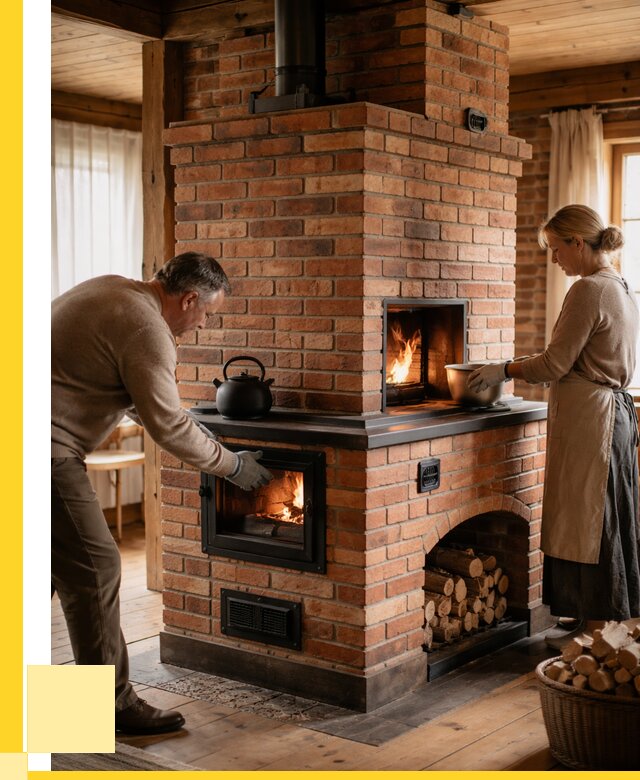 Печи для загородного дома под ключ в Каменке от 80920 р. | ЭриданКам