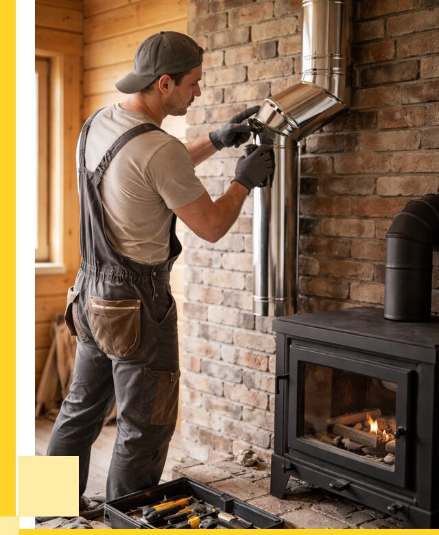 Монтаж дымоходов для печей в Каменке от 7586 р. | ЭриданКам