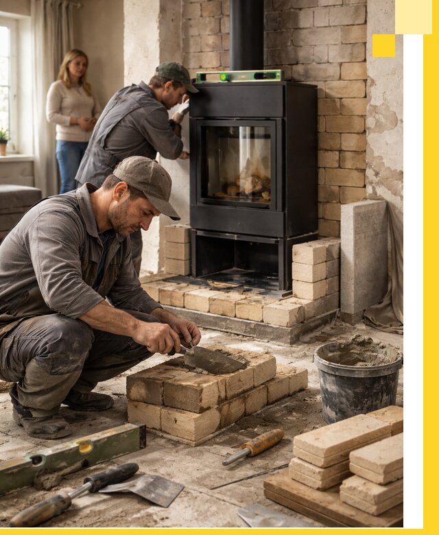 Печи и камины под ключ: проект, установка в Каменке