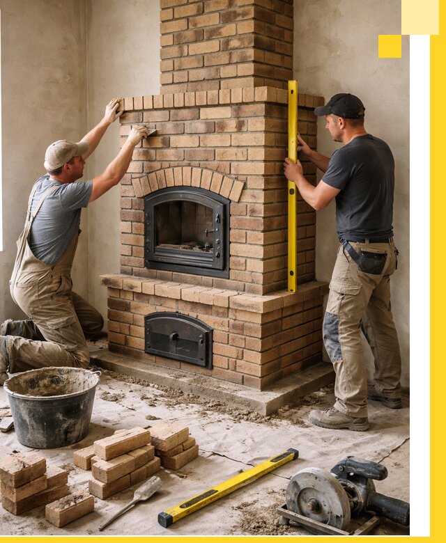 Продажа и установка печей и каминов для дома под ключ в Каменке