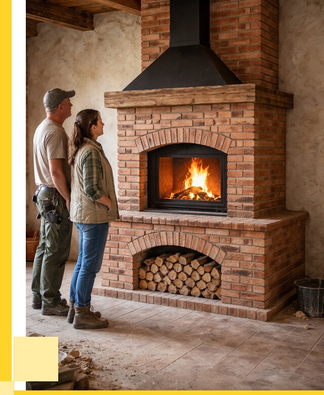 Печи камины из кирпича в Каменке от 121380 р. | ЭриданКам