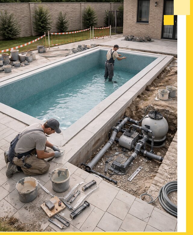 Строительство бассейнов под ключ в Каменке: проекты и монтаж