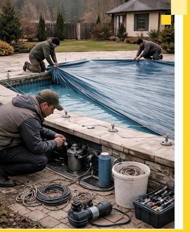 Консервация бассейнов в Каменке: подготовка к длительному хранению