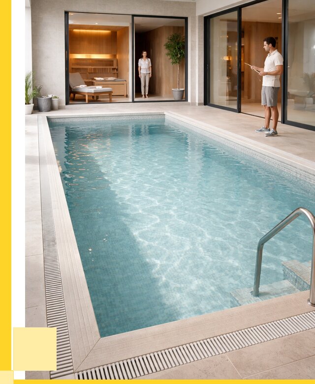 Отделка бассейна пленкой ПВХ в Каменке от 3540 р. - ЭриданКам