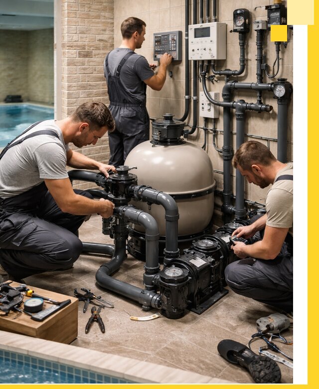 Комплексное оборудование для бассейнов под ключ в Каменке