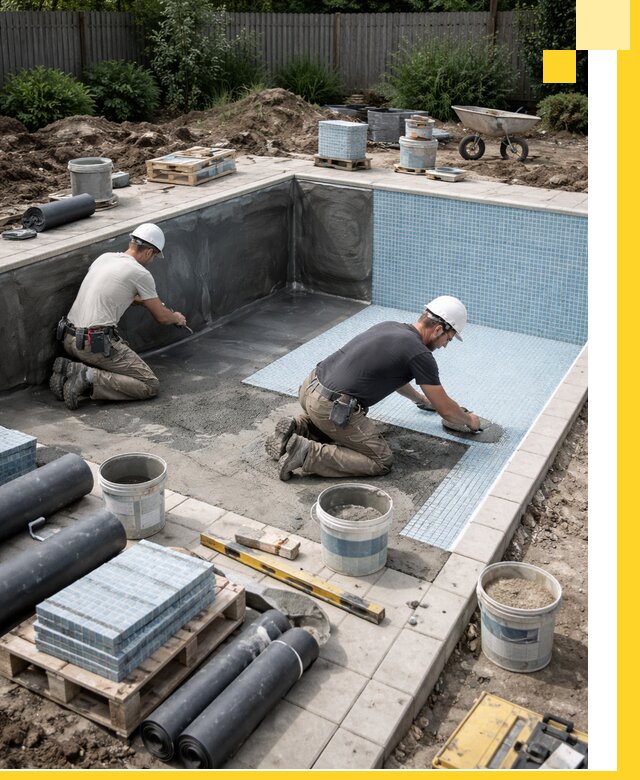 Проектирование и строительство стационарных бассейнов в Каменке