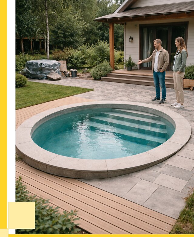 Бассейн на даче под ключ в Каменке от 202300 р., ЭриданКам