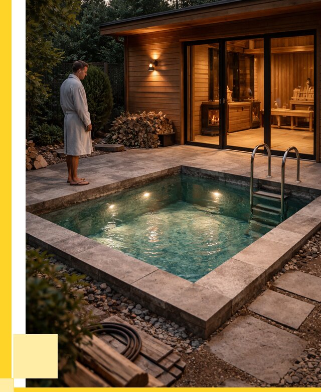 Бани с бассейном под ключ в Каменке от 96093 р. | ЭриданКам