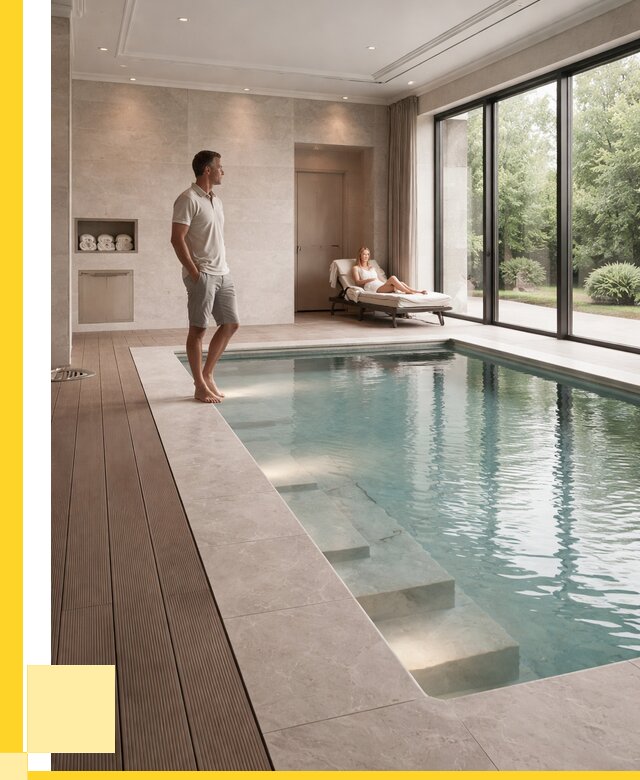 Бассейны в коттедже под ключ в Каменке от 1213800 р. | ЭриданКам