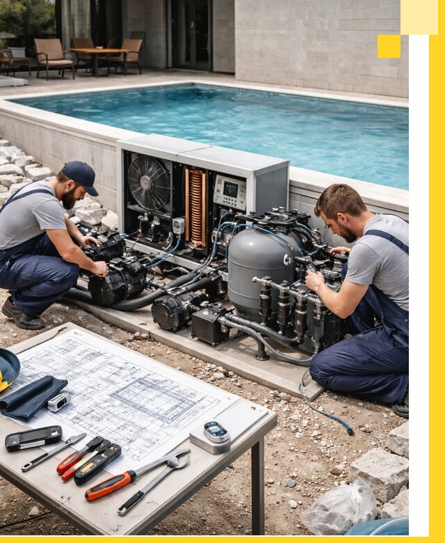 Проектирование и монтаж бассейнов с подогревом в Каменке