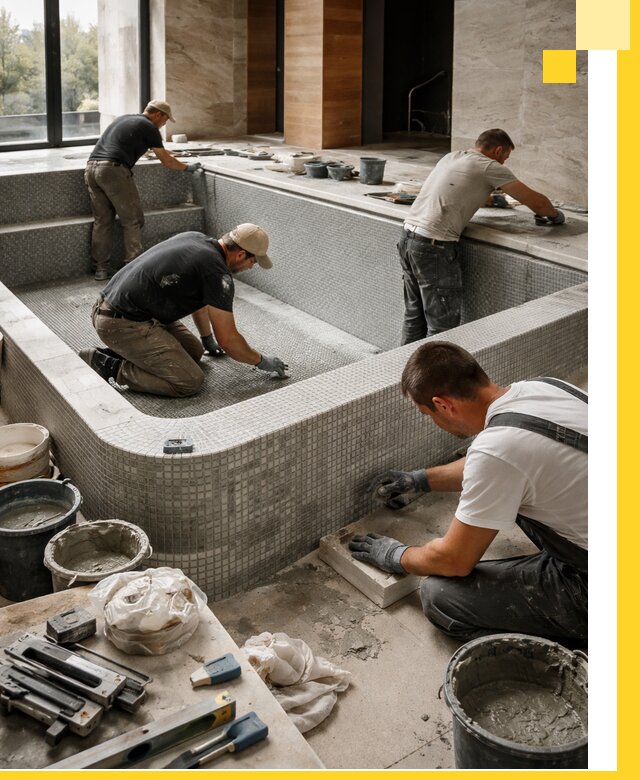 Строительство и установка СПА бассейнов под ключ в Каменке