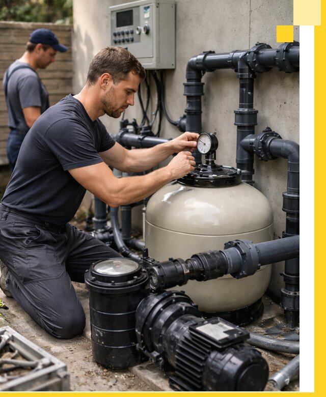 Поставка и монтаж фильтровального оборудования для бассейнов в Каменке