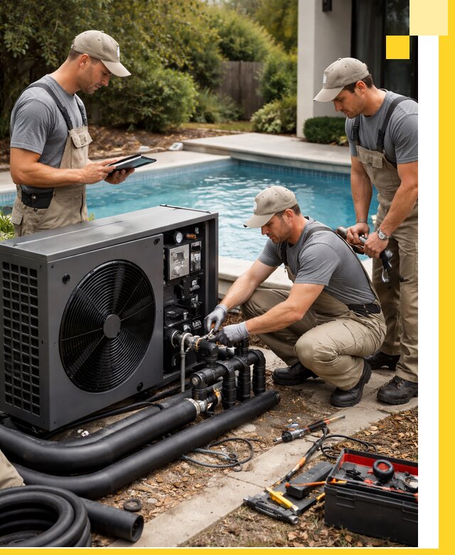 Проектирование и установка тепловых насосов для бассейнов в Каменке