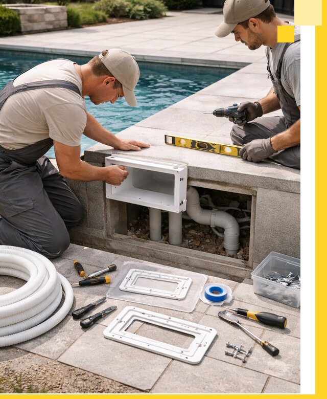 Поставка и установка скиммеров для бассейнов в Каменке