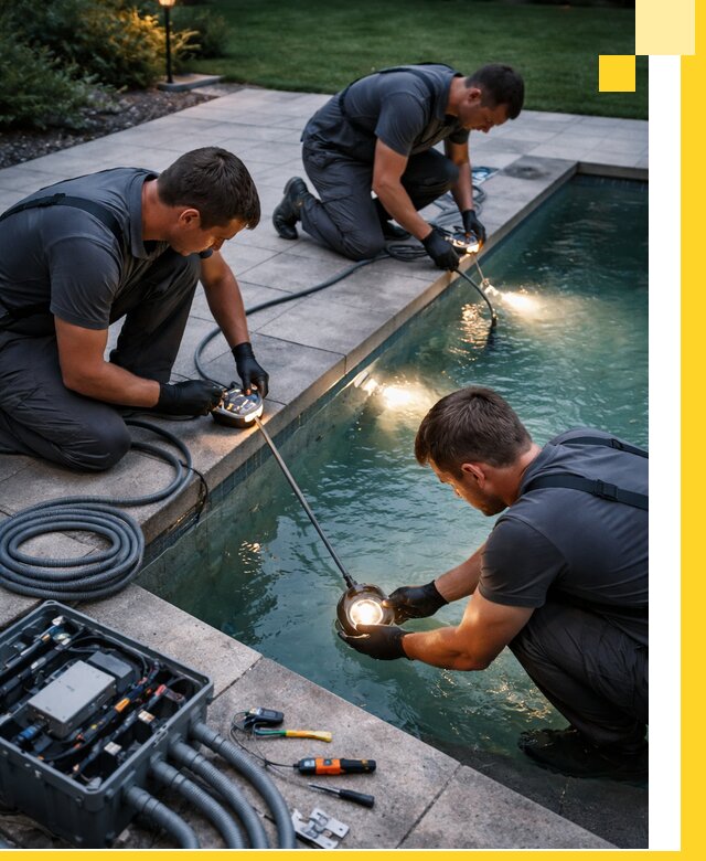 Профессиональное освещение бассейнов в Каменке: дизайн и монтаж