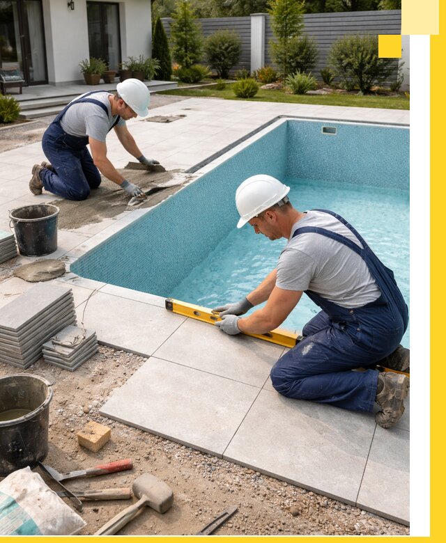 Строительство и монтаж плавательных бассейнов под ключ в Каменке