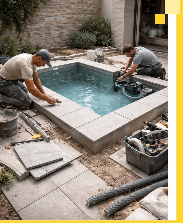 Мини бассейны под ключ в Каменке, дизайн и установка