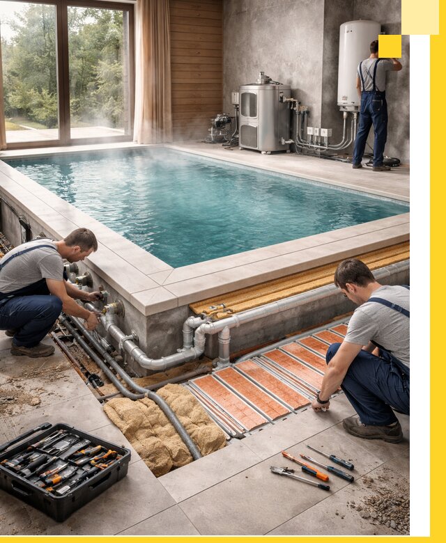 Проектирование и строительство тёплых бассейнов в Каменке