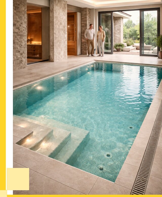 Бассейн во дворе в Каменке: проект, отделка от 1213800 р. | ЭриданКам