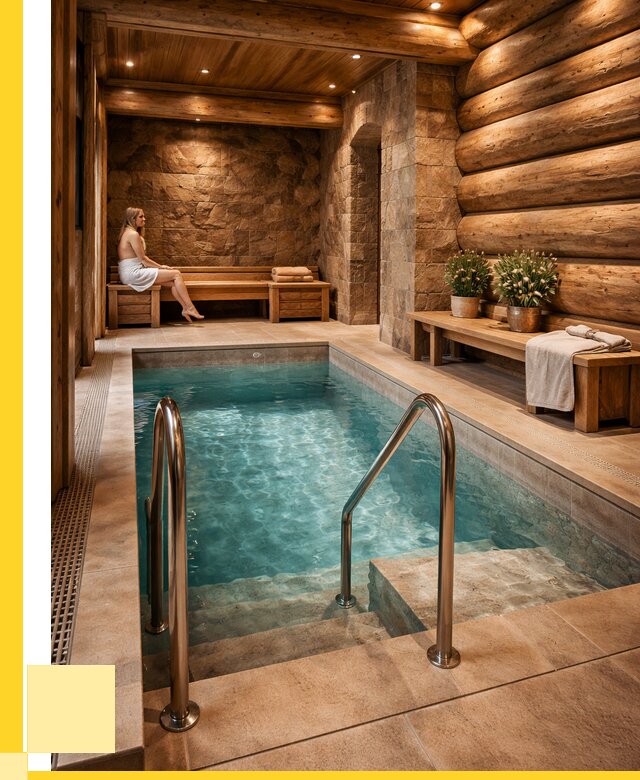 Аренда бани с бассейном в Каменке от 1517250 р. | ЭриданКам