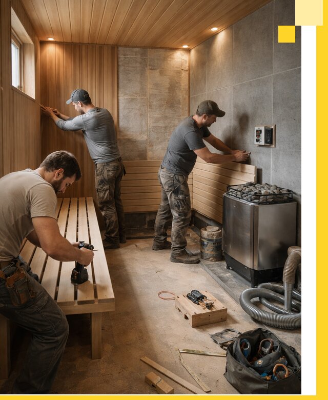 Сауны под ключ в Каменке, проектирование, строительство, отделка