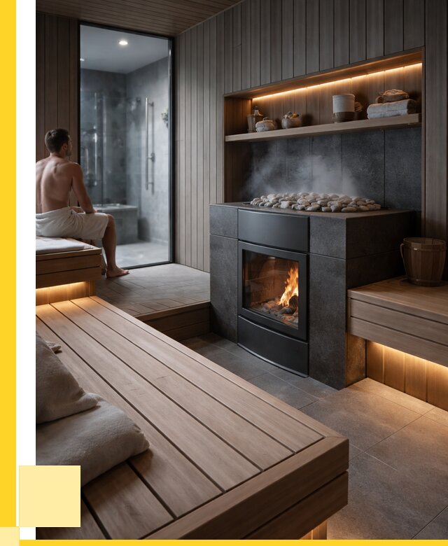Проект сауны в частном доме в Каменке от 35403 р. | ЭриданКам