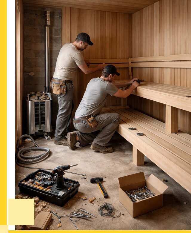 Монтаж саун под ключ в Каменке от 121380 р. | ЭриданКам