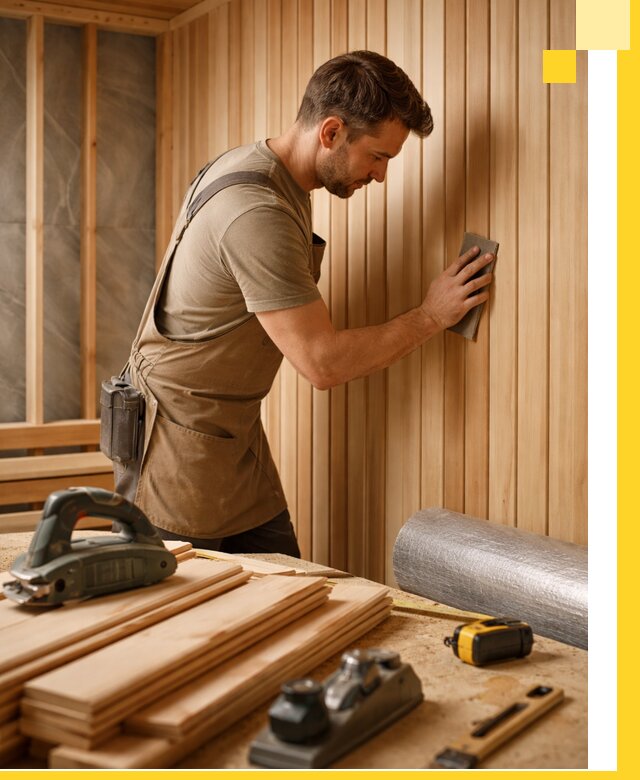 Профессиональная отделка саун и парных под ключ в Каменке